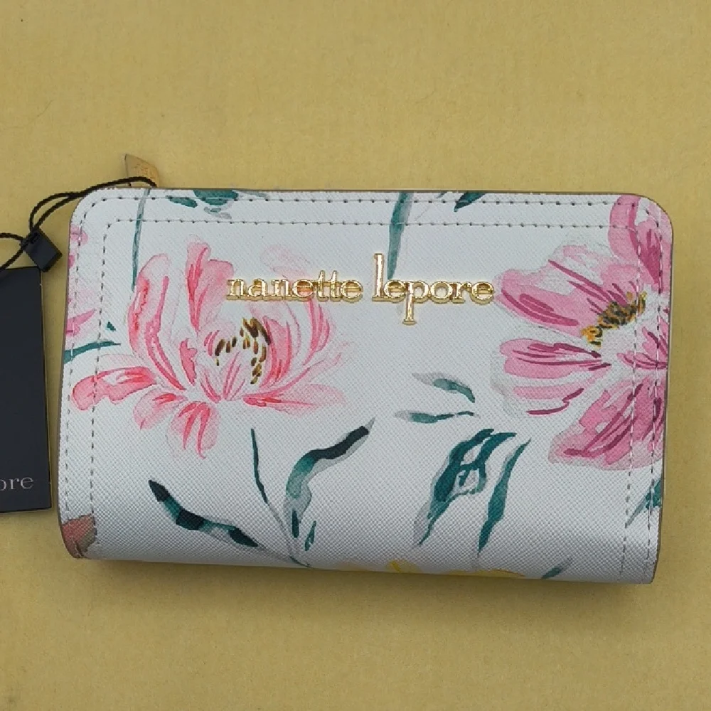 Nanette Lepore Alina Wallet/Organizer Peony Blooms NWT